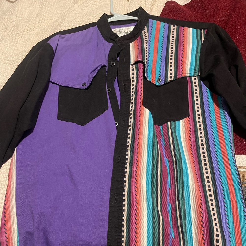 Vintage western gill adams button down